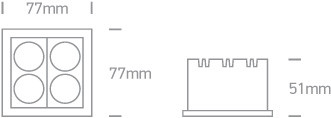 50406C / B / W Fekete LED 10W WW IP20 230V sötét fény