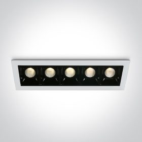   50502b / w / w fehér LED 5x2W WW 30deg IP20 700mA szabályozható