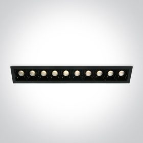   50902b / b / w Fekete LED 10x2W WW 30deg IP20 700mA szabályozható