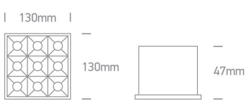 50906b / w fehér LED 36W WW 38DEG IP20 230V