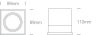 51010TR / B fekete MR16 GU10 Trimless doboz