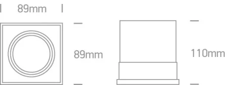 51010TR / W White MR16 GU10 Trimless doboz