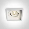51105N / W WHITE GU10 50W Állítható