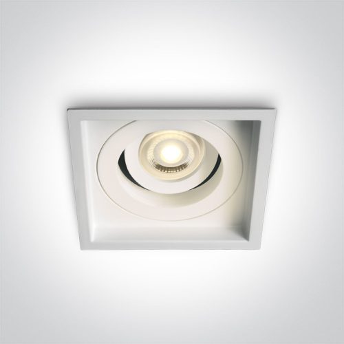 51105N / W WHITE GU10 50W Állítható