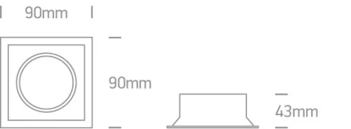 51105tg / w white gu10 50w