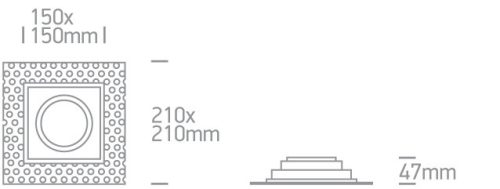51110atr / b fekete 75W R111 GU10 Trimless