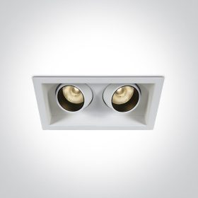   51206m / w / w Fehér COB LED 2x6W WW 350MA 24DEG IP20 szabályozható állítható