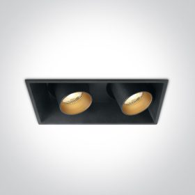   51211C / B / W Fekete COB 2x11W WW IP20 38DEG 230V Állítható sötét fény