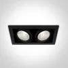 51230 / B / C Fekete COB LED 2x30W CW 38DEG 230V