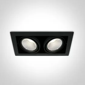 51230 / B / C Fekete COB LED 2x30W CW 38DEG 230V