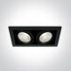 51230 / B / C Fekete COB LED 2x30W CW 38DEG 230V