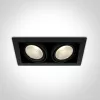 51230 / B / W Fekete COB LED 2x30W WW 38DEG 230V