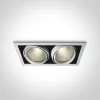 51240B / W / W fehér COB LED 2x40W WW 36D IP20 230V