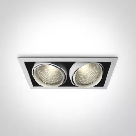 51240B / W / W fehér COB LED 2x40W WW 36D IP20 230V
