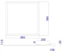 Es-system Flat Led office panel 40W 4000K IP40 595x595mm 4000lm RAL9016