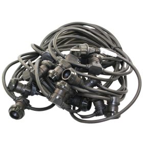   TRONIX  füzér 585-038 (kör gumikábellel 20m-es + 20×E27 foglalattal)