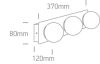 60107C / C króm G9 3x28W IP44