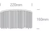60168 Fali fény 2x9W G9 100-240V