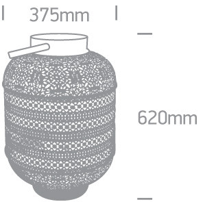 61050B antik oriental padlólámpa E27 40W