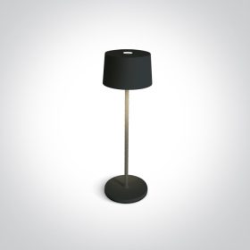   61082A / b fekete LED 3,3W WW asztali lámpa újratölthető USB socket IP65 szabályozható