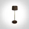 61082A / BR BROWN LED 3,3W WW asztali lámpa újratölthető USB Socket IP65 szabályozható