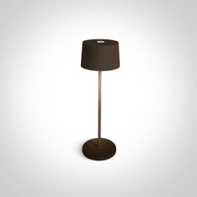   61082A / BR BROWN LED 3,3W WW asztali lámpa újratölthető USB Socket IP65 szabályozható