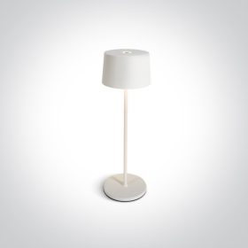   61082A / W fehér LED 3,3W WW asztali lámpa újratölthető USB socket IP65 szabályozható
