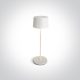 61082A / W fehér LED 3,3W WW asztali lámpa újratölthető USB socket IP65 szabályozható