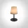 61084 / B Fekete LED 2W WW Asztali lámpa Újratölthető USB IP44 3 Lépés Dimmle