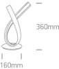 61086 / BS sárgaréz LED asztali lámpa 12W WW IP20 230V