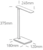 61130 / B Black Asztali lámpa LED 5W CCT állítható szabályozható