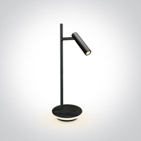   61132A / B / W Fekete LED olvasás 3W + alap 6W WW asztali lámpa IP20 230V