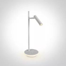   61132A / W / W fehér LED olvasás 3W + alap 6W WW asztali lámpa IP20 230V