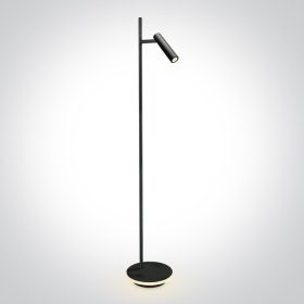   61132b / b / w fekete LED olvasás 3W + 8W alap WW padló lámpa IP20 230V