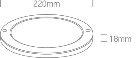 62018f / w / c fehér PLAFO LED 18W CW IP40 230V