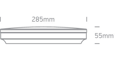 62022A / W / W fehér LED PLAFO 20W WW IP20 230V