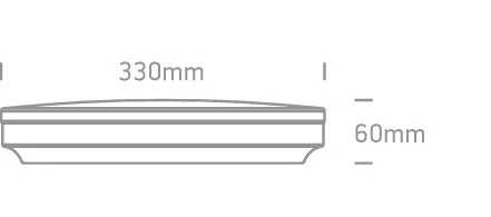 62022B / W / W fehér LED PLAFO 25W WW IP20 230V