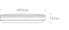 62022C / w fehér LED PLAFO 24W WW IP20 230V