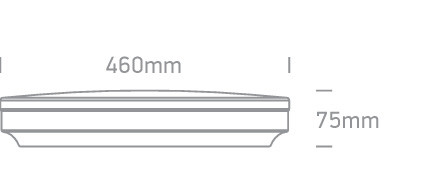 62022C / w fehér LED PLAFO 24W WW IP20 230V