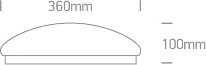 62024b / w White LED PLAFO 18W WW IP20 230V