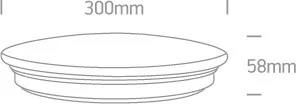 62026A / W WHITE LED PLAFO 15W WW IP20 230V