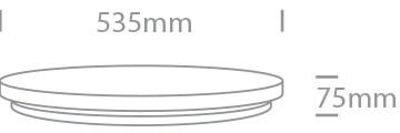62026D / W / C fehér LED PLAFO 50W CW IP20 230V