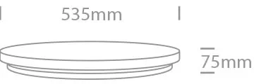 62026D / W / W fehér LED PLAFO 50W WW IP20 230V