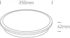 62112 / BS / W Brass Plafo LED 12W WW IP20 230V