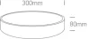 62118D / W / W fehér PLAFO LED 20W WW IP20 230V