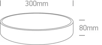 62118D / W / W fehér PLAFO LED 20W WW IP20 230V