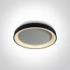 62130L / B / W Fekete PLAFO LED 30W WW IP20 230V