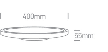 62140Fb / b / c fekete LED PLAFO 40W CW IP20 230V