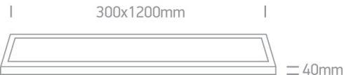 62140RE / W / W fehér LED 30x120 40W WW IP40 230V