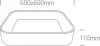 62142NA / W / W WHITE SQUARE PLAFO LED 50W WW IP20 230V